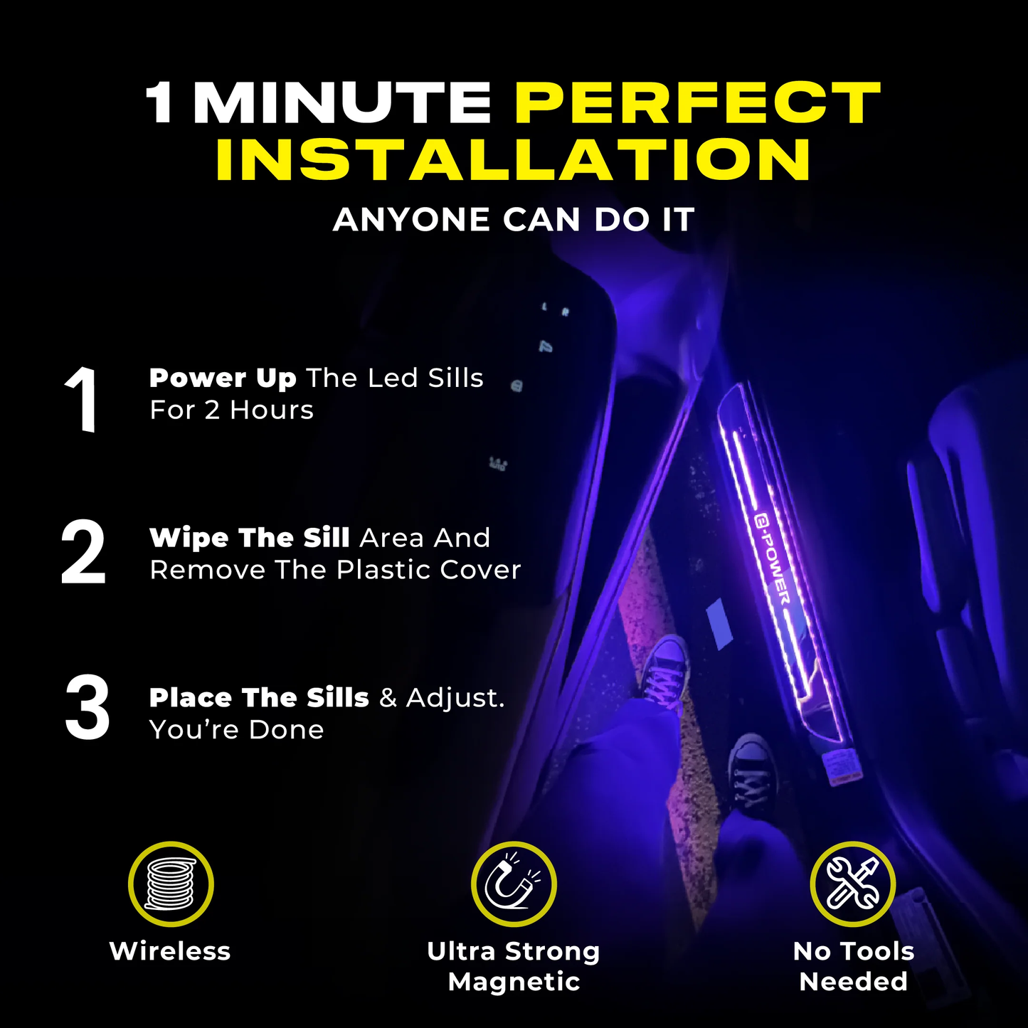 Dazzling ride LED Door Sill PRO