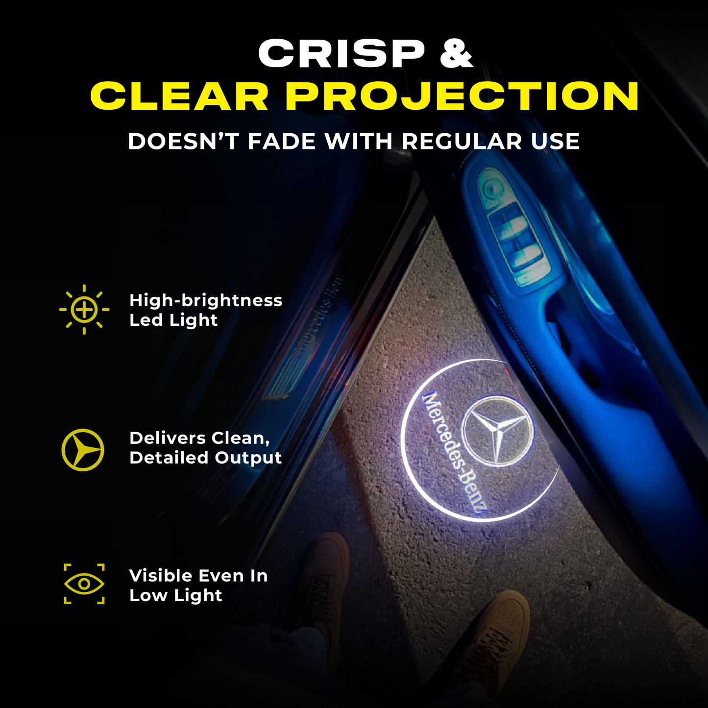 Puddle Lights - Wireless Car Door Projector