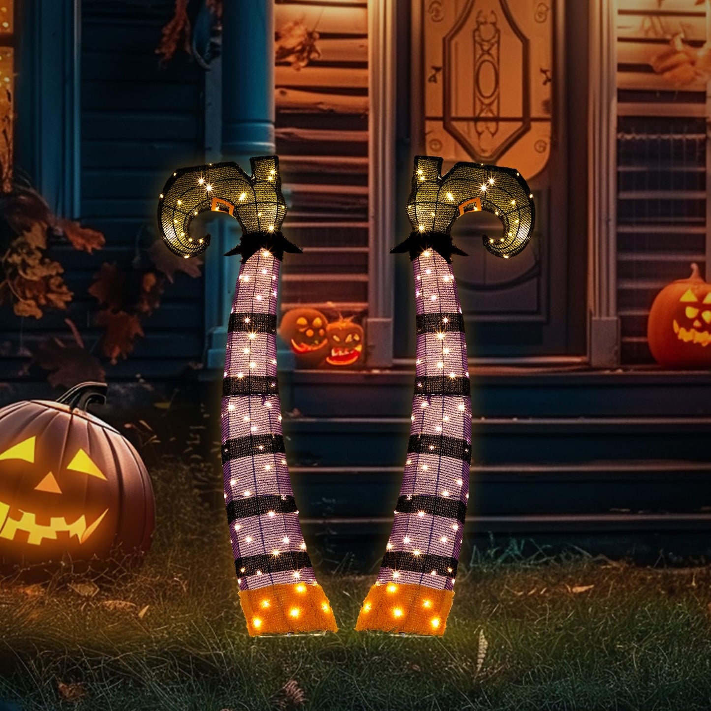 VINGLI Pop Up Halloween Lighted Decorations